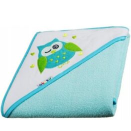Large baby hooded towel- turquoise