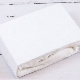 Terry Cot sheet/white