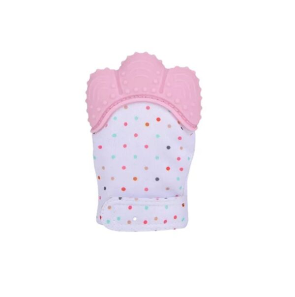 Teething mitten/glove- pink