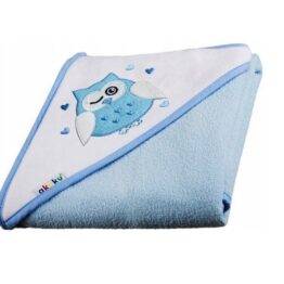 Large baby hooded towel- blue