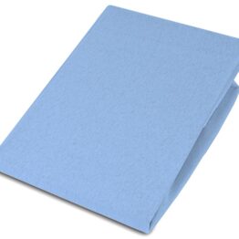 Jersey Cot bed sheet/blue