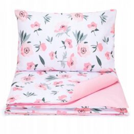100% cotton bedding set- powder pink flowers
