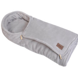 Car seat blanket/sleeping bag teddy- shadow grey