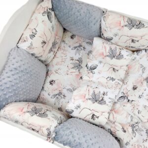 Minky & Cotton Bedding Sets with Pillow Bumpers
