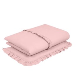 100% cotton bedding set- pink