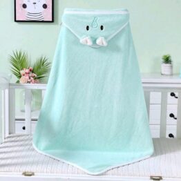 Baby hooded towel/blanket- mint