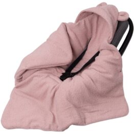 Boucle Car seat blanket/swaddle wrap- pink