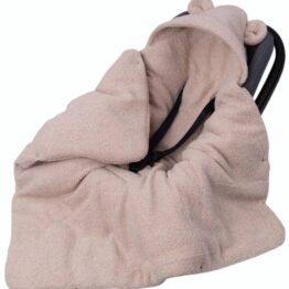Boucle Car seat blanket/swaddle wrap- beige